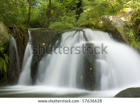 clean, cold water flows down the mountain slopes, forming waterfalls