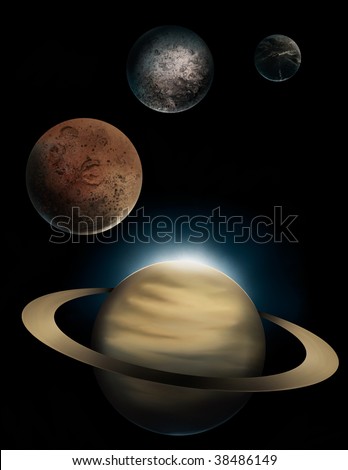 saturn painting