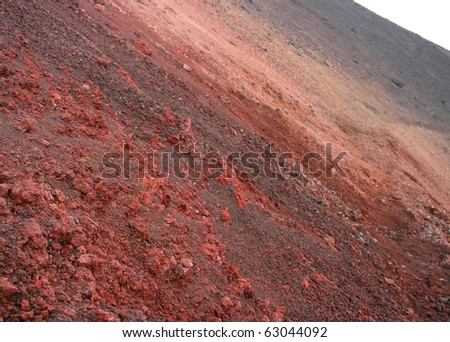 mars landscape (the crater of Etna volcano)