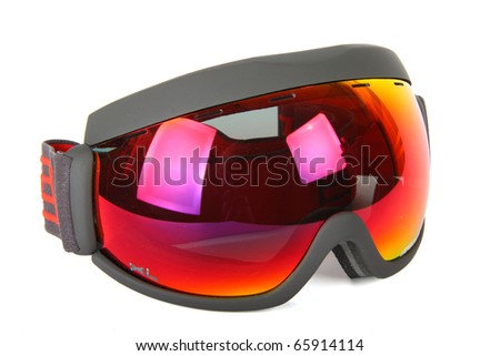 stock photo : Ski goggles isolated on white background ski goggles front. stock photo : Ski goggles isolated on white background