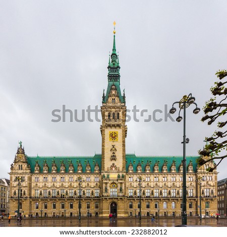 Town hall of Hamburg, Germany