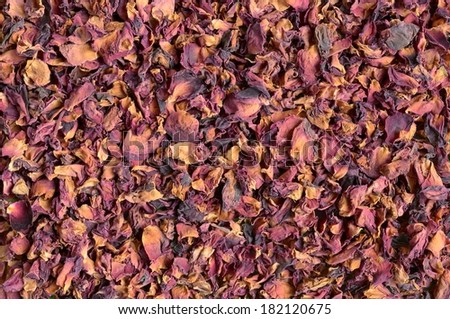 Dried rose petals - close up, can be used as a background
