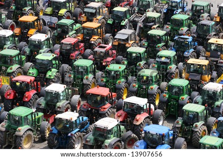 Farmers protest in Brussels - june 18, 2008