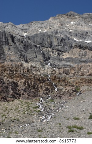 Waterfall from the Plain of Six Glaciers Trail - Banff National Park, Canada