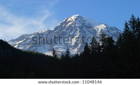 Mount Rainier from Longmire - Mount Rainier National Park