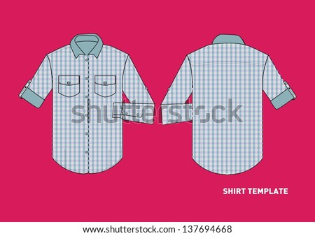 flannel shirt vector