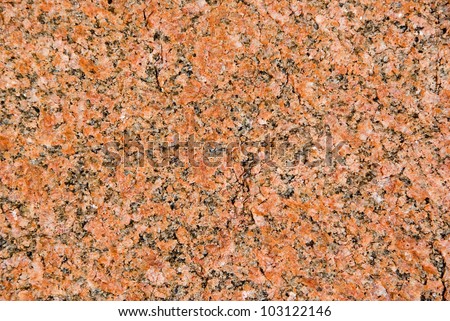 Red granite stone from the Swedish west coast.
