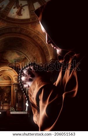 Preaching medieval monk Preaching medieval monk