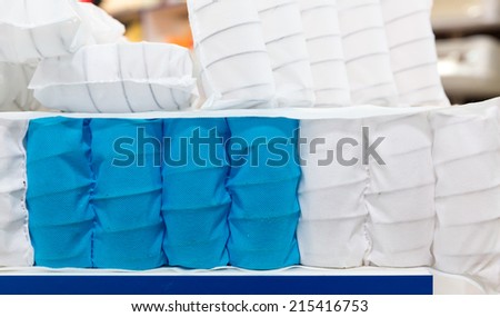 Mattress spring seal with colorful fabric