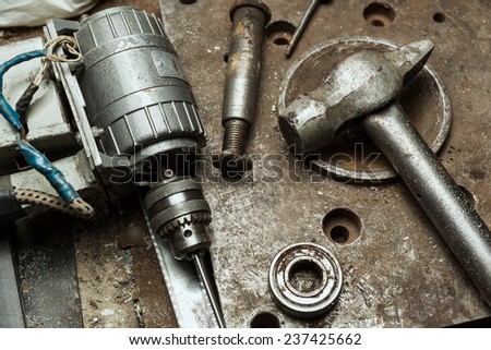 Old mechanic tools