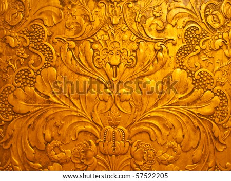 Vintage Gold Surface. Background Or Texture Stock Photo 57522205