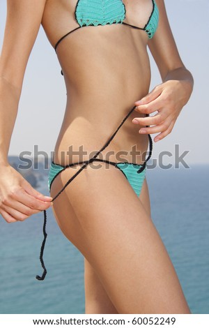 Sexy woman in bikini