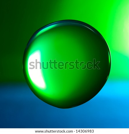 Green Water Drop