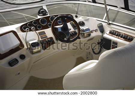 Luxury boat inside