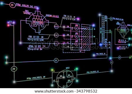 Electrical industrial engineering scheme