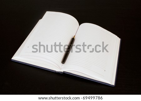 Writing-book for office records and notes of the manager