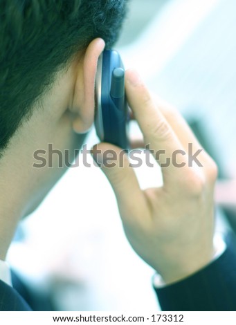 business man with cell phone