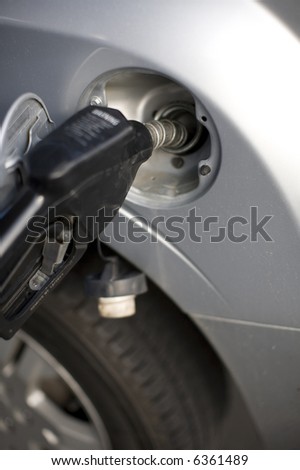 close-up of fuel pump in gas tank