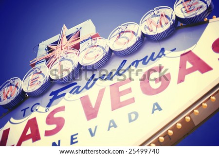 welcome to las vegas nevada sign. the las vegas welcome sign