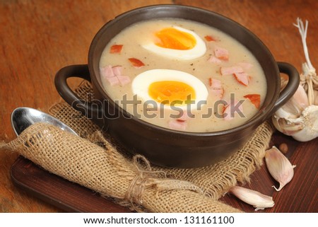 zur, zurek - component of a traditional Polish soup Sourdough,