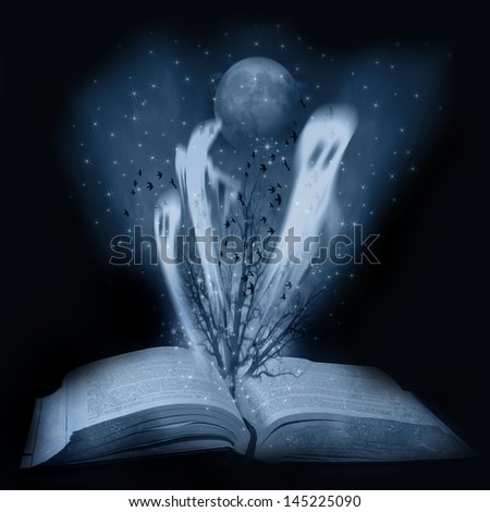story book with ghost stories