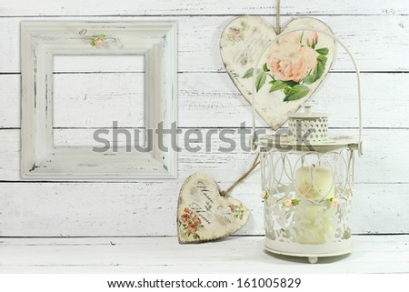 two hearts made by decoupage
