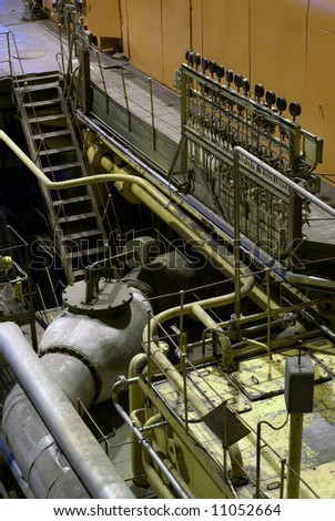 steam turbine at power house