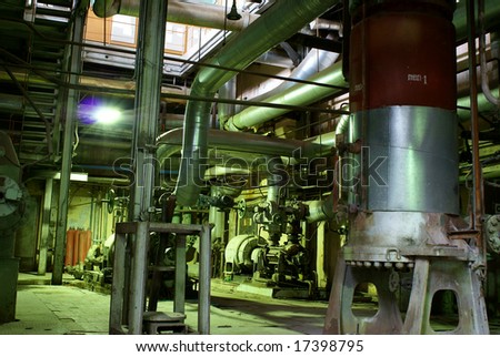 detailed background of heavy industry chemical factory