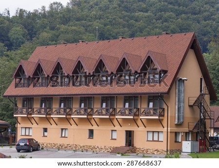 Typical rooms for rent in Carpathian mountains, Ukraine