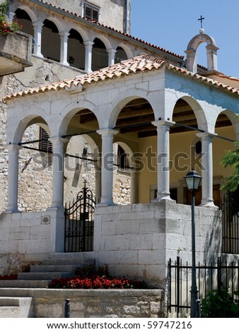 Church of St. Anthony built in 1656. Vrsar, Croatia