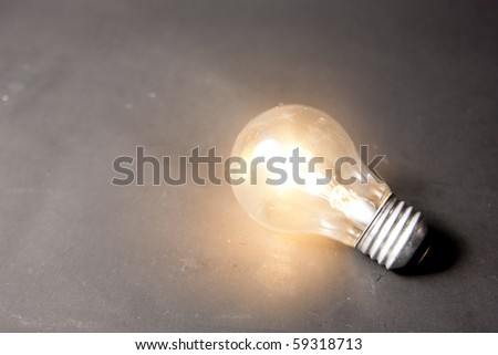 bright idea concept with light bulb