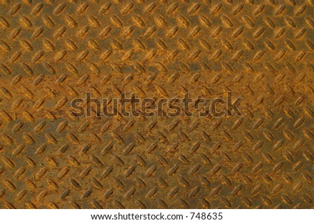 rusty expanded metal