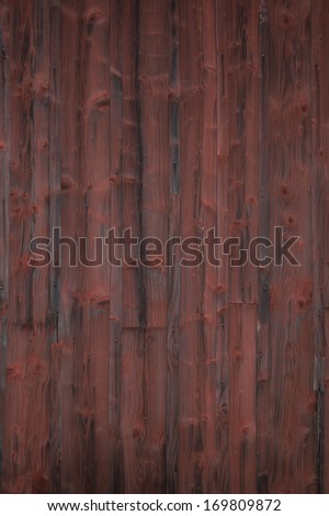 Weathered wooden panel of an old swedish wooden cottage
