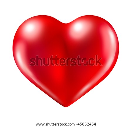 Love Heart Icon. stock photo : heart red love
