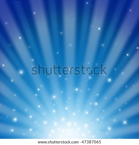 star burst blue radial color background