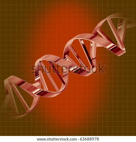 DNA strand helix genetic research red document symbol