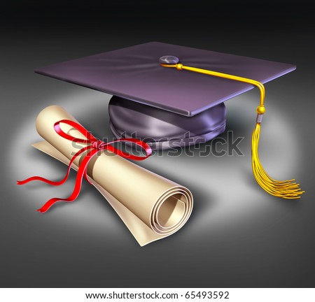 graduation university education mortar board diploma success