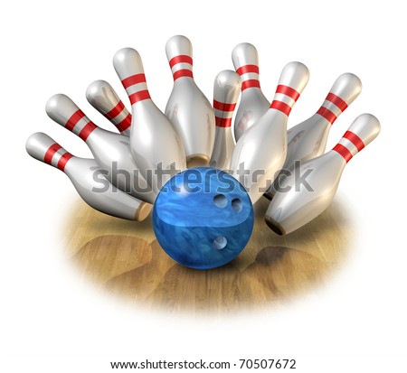 Bowling strike bowl pins game sport pass time