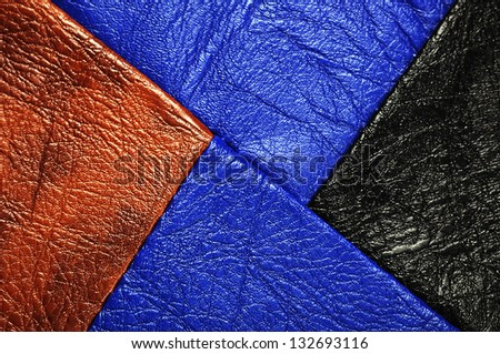 Multi-Colored leather patch material,suitable for  background