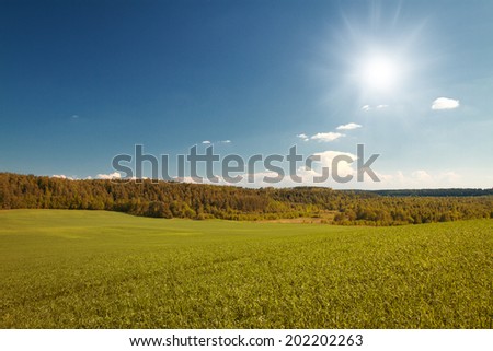 Beautiful autumn landscape in Eastern Europe.