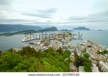 The Norwegian town of Aalesund. beautiful places in Europe.