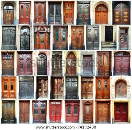 Compilation of old doors (Ukraine)