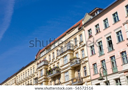Old apartment buildings in Berlin