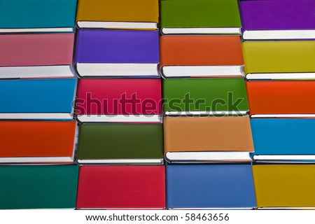 Colourful background from books