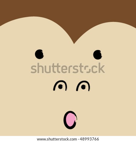 Monkey Face Vector