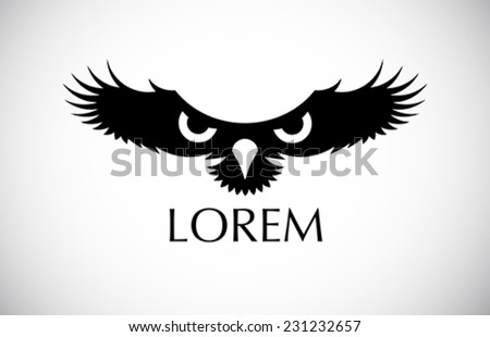 flying bird silhouette design - icon