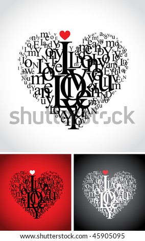 black and white heart photography. stock photo : love typographic
