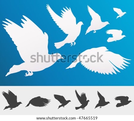 Clip Art Bird Silhouette. irds silhouettes for your
