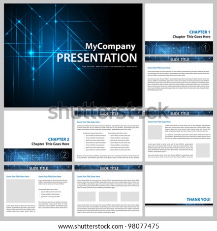 Logo Design Presentation Template on Vector   Presentation Template   Business Company Slide Show Design