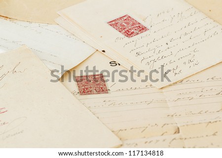 group of very old handwritten text agreements or contract